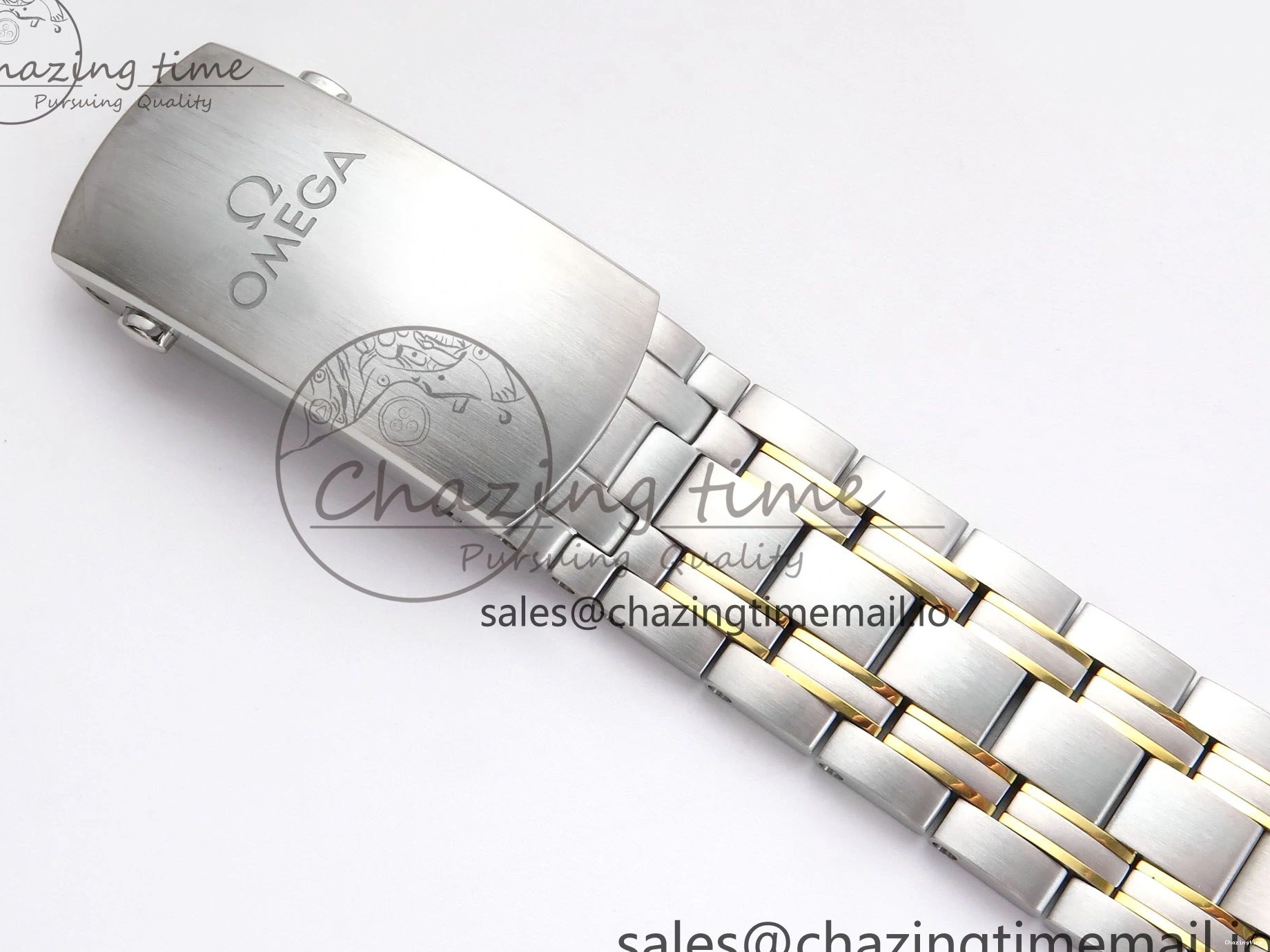 0306 Seamaster 300m Chrono SS YG OMF 1:1 Best Edition Blue Dial on SS YG Bracelet A Seasonal 7691